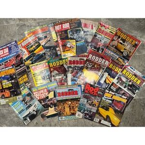 10 Vintage Car Magazine Collectible Hot Rod Street Rodder Action Motor Driver